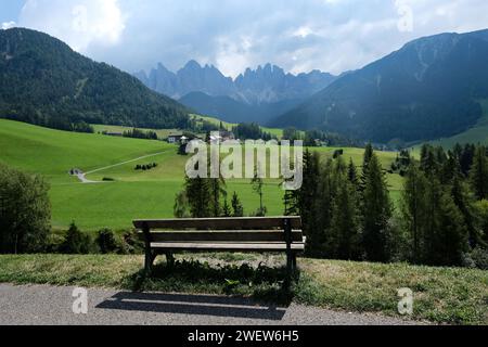 Magdalenaweg, Santa Maddalena Alta, Südtirol Banque D'Images