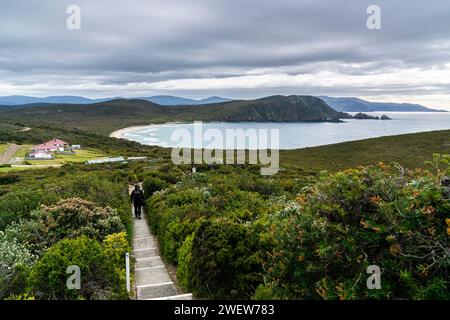 South Bruny Island, vue depuis le phare de Cape Bruny, Tasmanie, Australie Banque D'Images