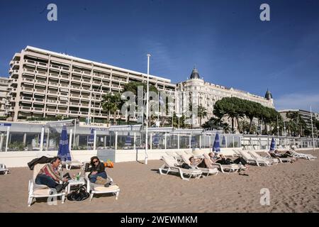 Hôtel Carlton CANNES FRANCE Banque D'Images