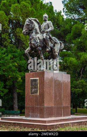 Statue du roi Nikola, capitale Podgorica, Monténégro, Podgorica, Monténégro Banque D'Images