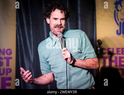 Paul F Taylor, comédien Stand Up, Joker Comedy Club, Southend-on-Sea, Essex © Clarissa Debenham (film Free Photography) / Alamy Banque D'Images