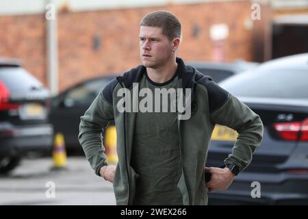 Ben Killip de Barnsley arrive lors du match Sky Bet League 1 Barnsley vs Exeter City à Oakwell, Barnsley, Royaume-Uni. 27 janvier 2024. (Photo de Alfie Cosgrove/News Images) à Barnsley, Royaume-Uni le 1/27/2024. (Photo Alfie Cosgrove/News Images/Sipa USA) crédit : SIPA USA/Alamy Live News Banque D'Images