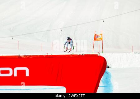 Goggia Sofia (ITA) lors de la coupe du monde AUDI FIS 2024 - descente féminine, course de ski alpin à Cortina d'Ampezzo, Italie, janvier 27 2024 crédit : Agence photo indépendante Srl/Alamy Live News Banque D'Images