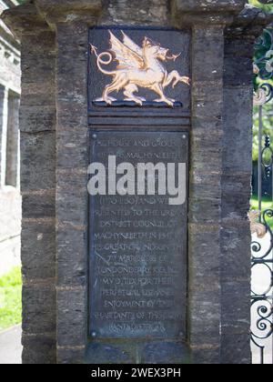 Machynlleth, market Town, Powys, pays de Galles Banque D'Images