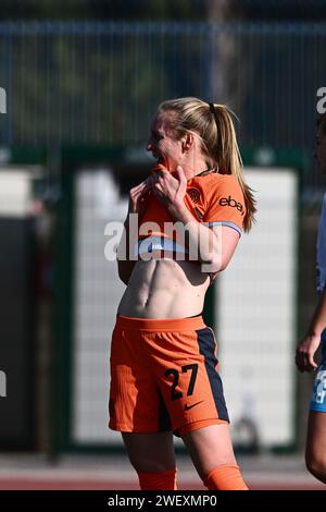 Cercola, Italie. 27 janvier 2024. Henrietta Csiszar du FC Internazionale Women lors du match de Serie A féminin entre Napoli Women et FC Internazionale Women au Stadio Giuseppe Piccolo le 27 janvier 2024 à Cercola (NA), Italie. Crédit : Nicola Ianuale/Alamy Live News Banque D'Images