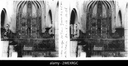 Altar Major de l'església de Sant Feliu de Girona. Banque D'Images