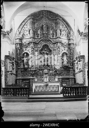 Altar Major de l'església de Sant Miquèu, a Vielha. Banque D'Images