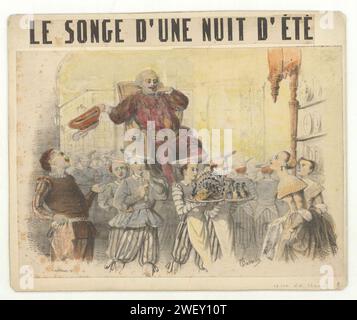 Ambroise Thomas - le songe d'une nuit d'été - Charles Battaille dans le rôle de Falstaff. Banque D'Images