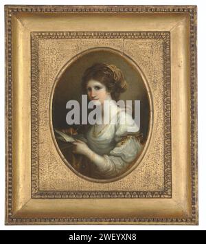 Angelica kauffmann ra portrait d'une dame mi-longueur dans une robe blanche d6352462085023) (1). Banque D'Images