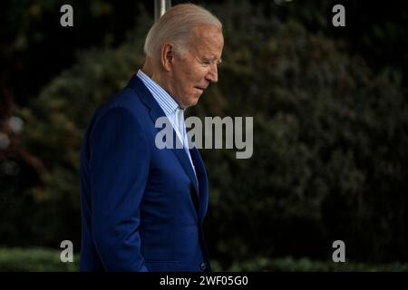 Washington, États-Unis. 27 janvier 2024. 27 janvier 2024 à Washington, DC, le président Biden se rend en Caroline du Sud pour un événement de campagne. (Photo de Samuel Corum/Sipa USA) crédit : SIPA USA/Alamy Live News Banque D'Images