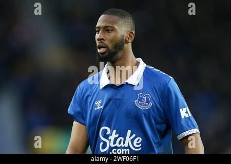 Liverpool, Royaume-Uni. 27 janvier 2024. Beto d'Everton regarde. Emirates FA Cup, match de 4e tour, Everton contre Luton Town au Goodison Park à Liverpool le samedi 27 janvier 2024. Cette image ne peut être utilisée qu'à des fins éditoriales. Usage éditorial uniquement, photo de Chris Stading/Andrew Orchard photographie sportive/Alamy Live News crédit : Andrew Orchard photographie sportive/Alamy Live News Banque D'Images