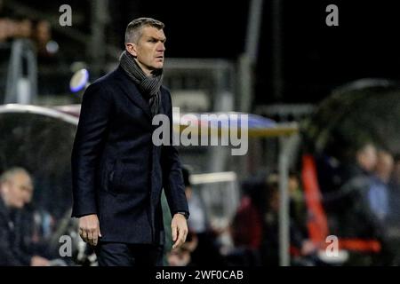 Rotterdam, pays-Bas. 27 janvier 2024. ROTTERDAM, 27-1-2024, Van Donge en de Roo Stadion, Dutch eredivisie 2023 -2024, Excelsior - Utrecht, entraîneur de l'Excelsior Marinus Dijkhuizen crédit : Pro Shots/Alamy Live News Banque D'Images