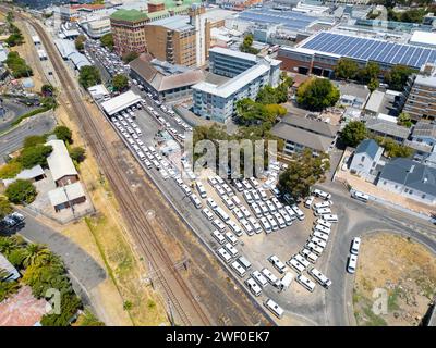 Minibus taxi Depot, Wynberg, le Cap, Afrique du Sud 7708 Banque D'Images