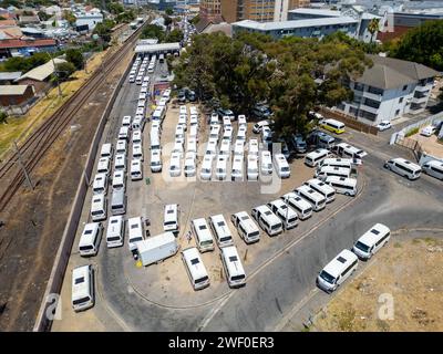 Minibus taxi Depot, Wynberg, le Cap, Afrique du Sud 7708 Banque D'Images