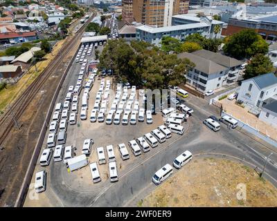 Minibus taxi Depot, Wynberg, le Cap, Afrique du Sud 7708 Banque D'Images