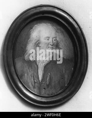 Anonyme - plaque Portrait de Benjamin Franklin Banque D'Images