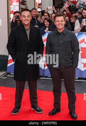 ANT et Dec vus lors des auditions Photocall de Londres 'Britain's Got Talent' 2024 au London Palladium. Banque D'Images