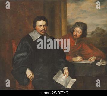 Anthony van Dyck After - Double portrait de Thomas Wentworth, 1e comte de Strafford avec Sir Philip Mainwaring 2020 Banque D'Images