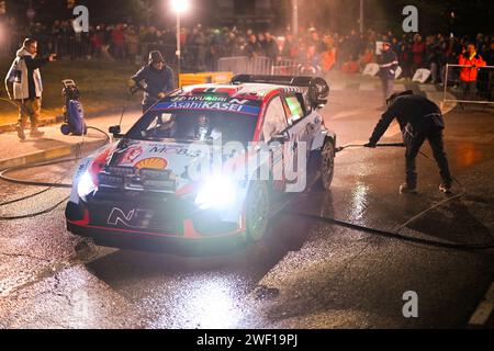 Gap, Principauté de Monaco. 27 janvier 2024. Pendant le Championnat du monde FIA des rallyes WRC Rallye automobile Monte-Carlo 2024 27 janvier Gap, France crédit : Agence photo indépendante/Alamy Live News Banque D'Images