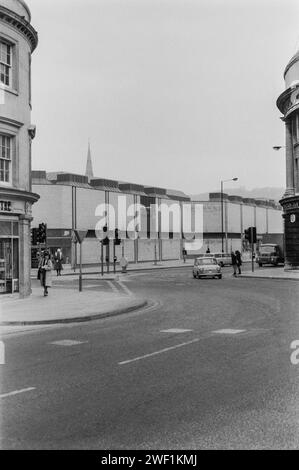 Southgate Shopping Centre, vu de Broad Quay, Bath, Avon vers 1981 Banque D'Images