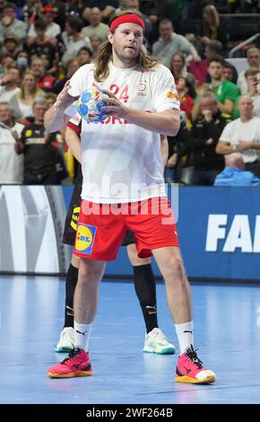 Cologne, Allemagne. 26 janvier 2024. Mikkel Hansen du Danemark lors de l'Euro 2024 de l'EHF hommes, demi-finales de handball match entre l'Allemagne et le Danemark le 26 janvier 2024 au Lanxess-Arena à Cologne, Allemagne - photo Laurent Lairys/DPPI crédit : DPPI Media/Alamy Live News Banque D'Images