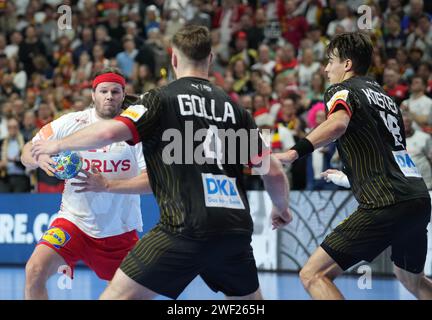 Cologne, Allemagne. 26 janvier 2024. Mikkel Hansen du Danemark lors de l'Euro 2024 de l'EHF hommes, demi-finales de handball match entre l'Allemagne et le Danemark le 26 janvier 2024 au Lanxess-Arena à Cologne, Allemagne - photo Laurent Lairys/DPPI crédit : DPPI Media/Alamy Live News Banque D'Images