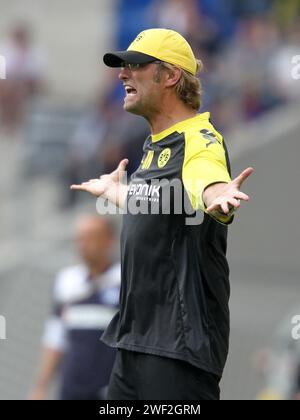 Entraîneur JŸrgen Klopp Borussia Dortmund wŸtend 1. Fussball Bundesliga saison 2011 / 2012 TSG Hoffenheim - Borussia Dortmund © diebilderwelt / Alamy stock Banque D'Images