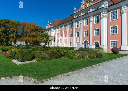 Meersburg sur le lac de Constance, Nouveau château, Jardins, Baden-Wuerttemberg, Allemagne Banque D'Images