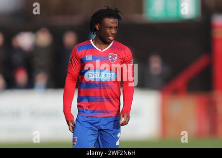 Keenan Appiah-Forson de Dagenham et Redbridge pendant Dagenham & Redbridge vs Kidderminster Harriers, Vanarama National League football au Chigwel Banque D'Images