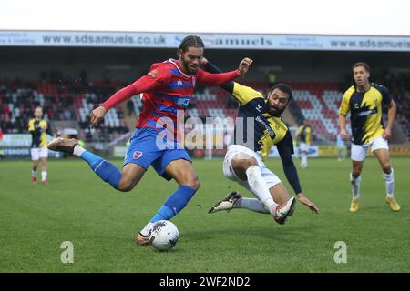 Sydney Ibie de Dagenham et Redbridge et Alex Penny de Kidderminster Harriers pendant Dagenham & Redbridge vs Kidderminster Harriers, Vanarama Nationa Banque D'Images