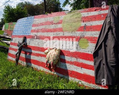 Œuvres d'art en plein air, Detroit, Michigan, États-Unis, Banque D'Images