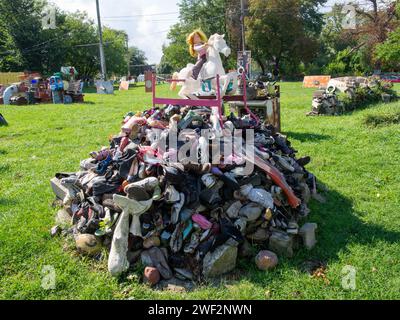 Œuvres d'art en plein air, Detroit, Michigan, États-Unis, Banque D'Images