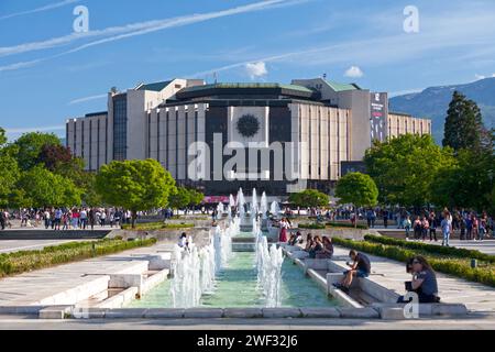 Sofia, Bulgarie - Mai 18 2019 : le Palais National de la Culture (Национален дворец на културата) est la plus grande conférence et exposition multifonctionnelle Banque D'Images