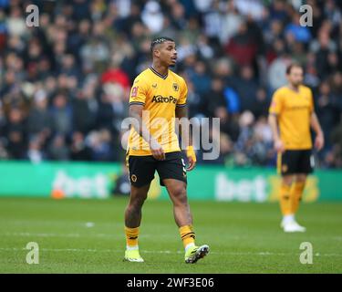 Mario Lemina de Wolverhampton Wanderers, lors du match du quatrième tour de la coupe Emirates FA Cup West Bromwich Albion vs Wolverhampton Wanderers aux Hawthorns, West Bromwich, Royaume-Uni, le 28 janvier 2024 (photo de Gareth Evans/News Images) Banque D'Images