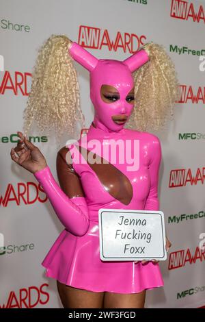Las Vegas, NV, États-Unis. 27 janvier 2024. Jenna Love arrive aux AVN Awards 2024 au Resorts World Las Vegas à Las Vegas, Nevada, le 27 janvier 2024. Crédit : Dee CEE carter/Media Punch/Alamy Live News Banque D'Images