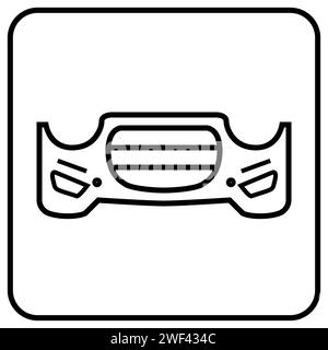 icône vectorielle en plastique de voiture, pour l'application ou le bouton de site web Illustration de Vecteur