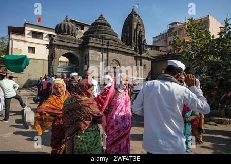 Nashik, Inde - 25 janvier 2024 : visite du Ganga Ghat à Nashik, en Inde. Banque D'Images