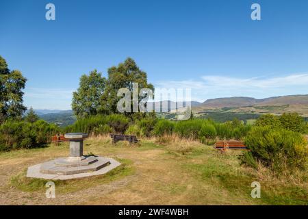 En regardant vers le nord-ouest depuis le Knock de Crieff vers ben chonzie, Perthshire, Écosse Banque D'Images