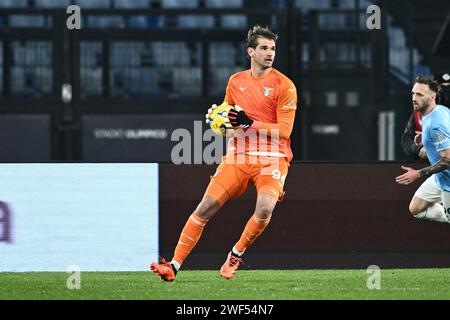 Rome, Italie. 28 janvier 2024. Ivan Provedel du SS Lazio lors du match de Serie A entre le SS Lazio et le SSC Napoli au Stadio Olimpico Rome Italie le 28 janvier 2024. Crédit : Nicola Ianuale/Alamy Live News Banque D'Images