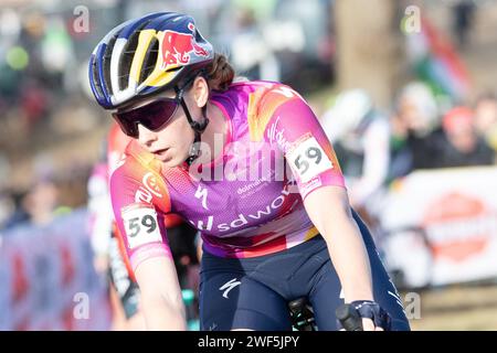 Hoogerheide, pays-Bas. 28 janvier 2024. HOOGERHEIDE (NED), CYCLOCROSS, JANUARI 28 Blanka vas crédit : Orange pics BV/Alamy Live News Banque D'Images