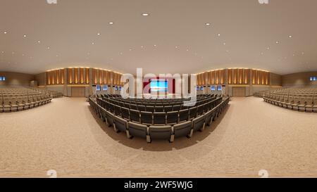 salle de conférence de rendu 3d. Banque D'Images