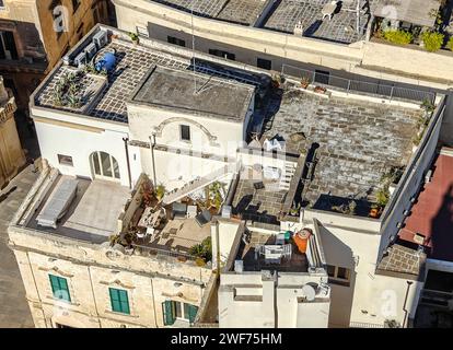 Lecce, Italie - considérée comme la capitale du baroque, Lecce est l'une des villes les plus visitées du sud de l'Italie. Voici la vue depuis le Duomo Banque D'Images