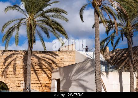 2 décembre 2023-extérieur de es Baluard, Musée d'Art moderne et contemporain de Palma. Banque D'Images