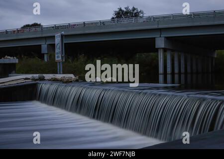 Barrage de Melbourne Banque D'Images
