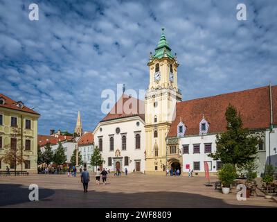 Place principale, Vieille ville, Bratislava, Slovaquie Banque D'Images