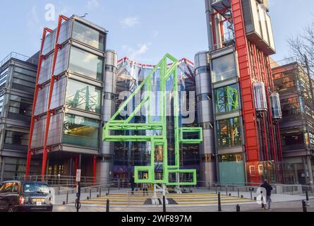 Londres, Royaume-Uni. 9 janvier 2024. Vue extérieure du siège social de Channel 4 sur Horseferry Road. Crédit : Vuk Valcic/Alamy Banque D'Images