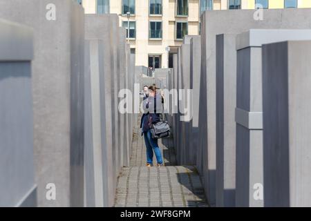 Mémorial aux Juifs assassinés d'Europe, à Berlin Banque D'Images