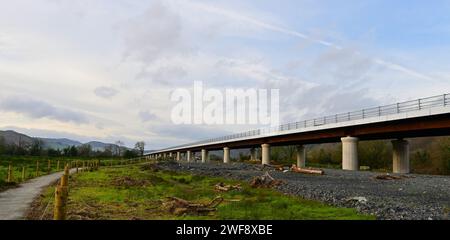 Le nouveau pont Dyfi, Pont ar Dyfi à Machynlleth POWYS Banque D'Images