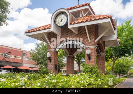 Jardin d'hiver du centre-ville historique et charmant près d'Orlando, Floride. (ÉTATS-UNIS) Banque D'Images