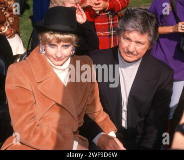 Jill Irlande, Charles Bronson, 1985. tél. : John Barrett/PHOTOlink/Courtesy Everett Collection (Jill Ireland Charles Bronson6252) Banque D'Images
